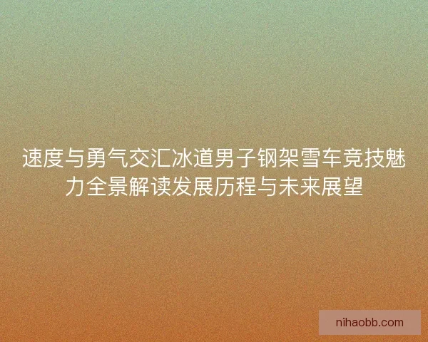 速度与勇气交汇冰道男子钢架雪车竞技魅力全景解读发展历程与未来展望